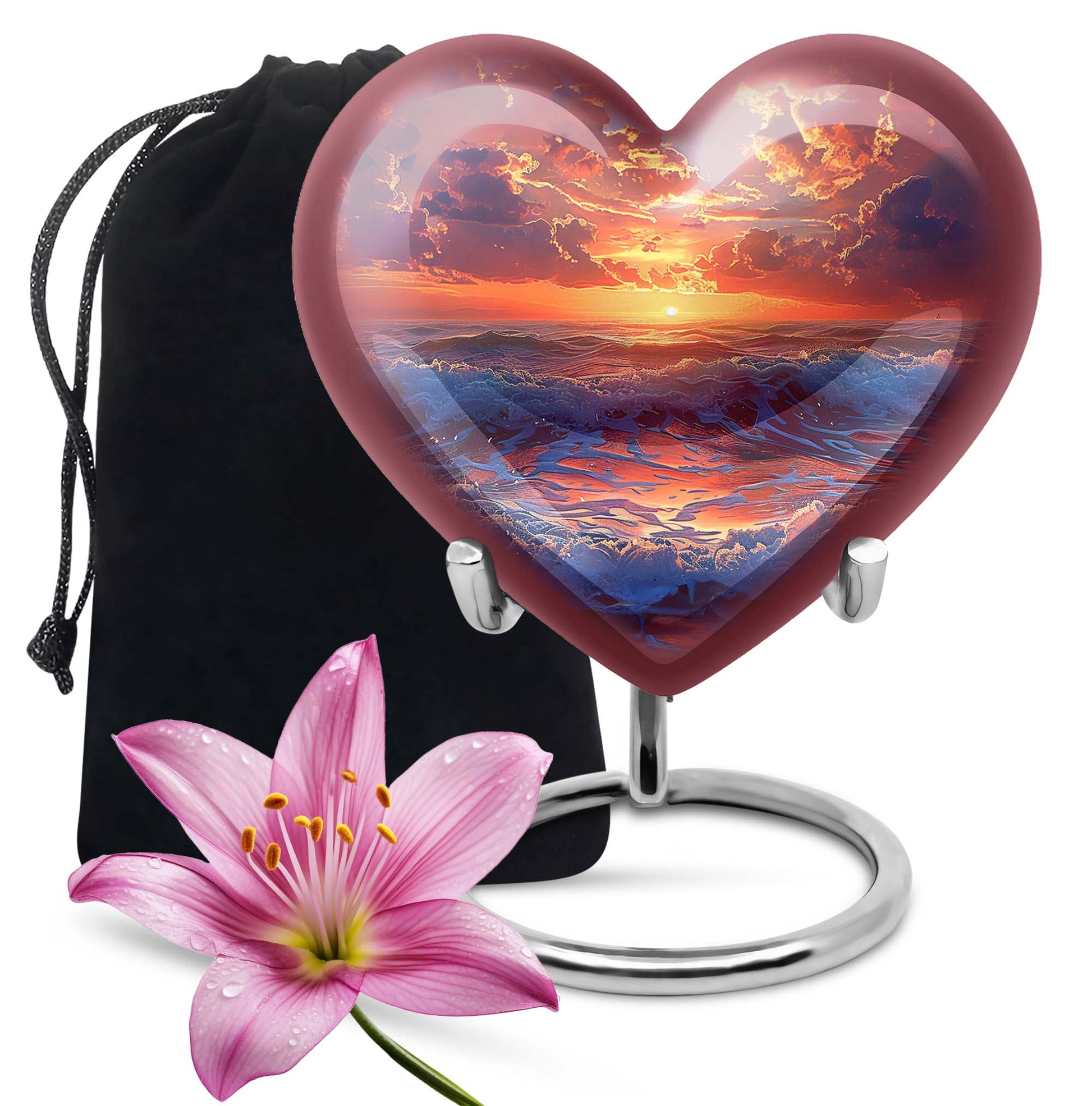 Sunrise Theme Large Urn 10 Inch