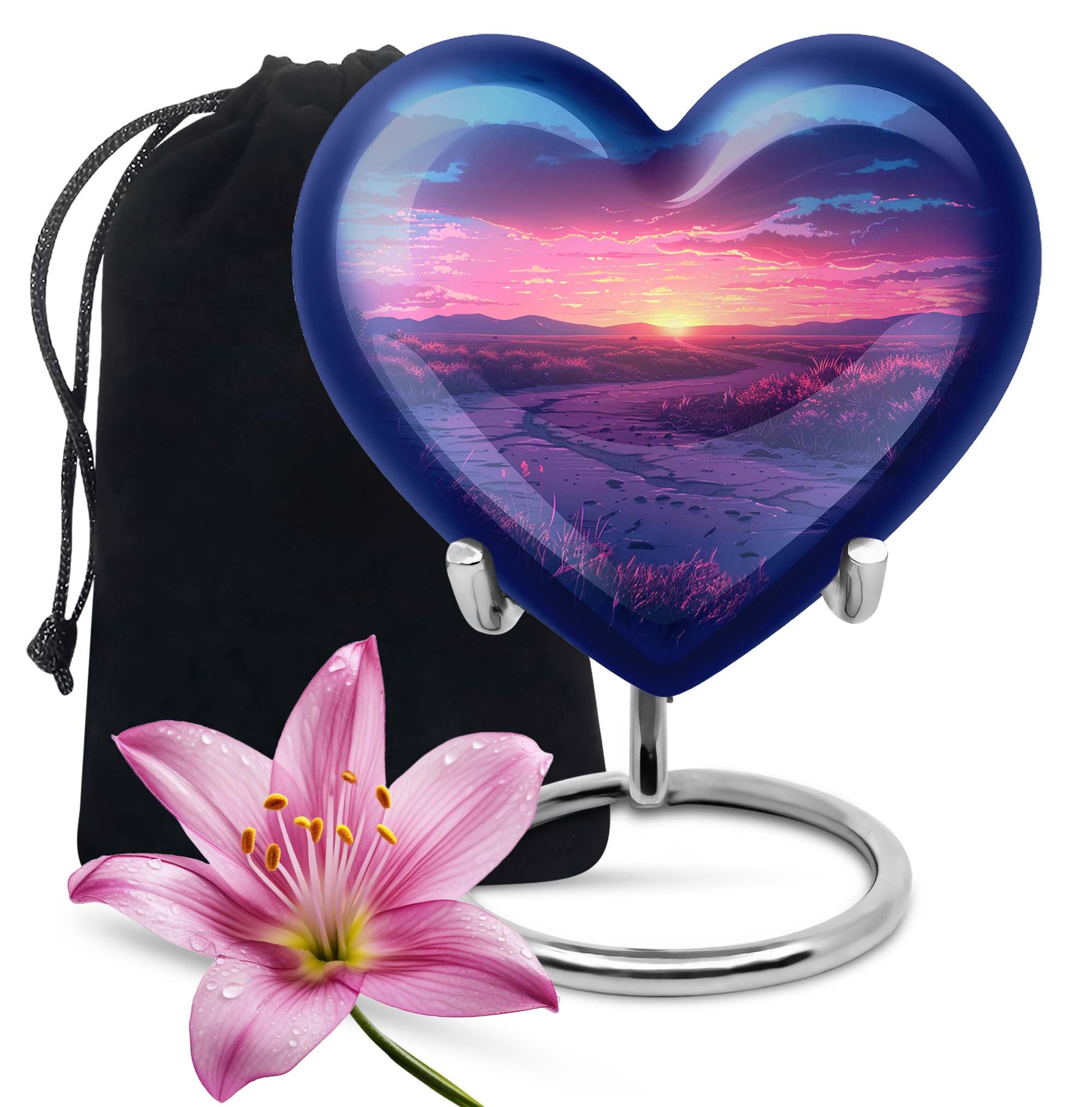 Sunrise Theme Large Urn 10 Inch