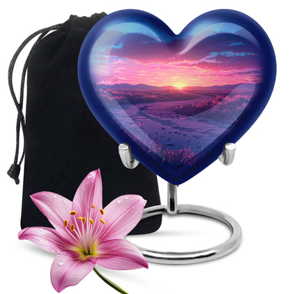 Sunrise Theme Large Urn 10 Inch