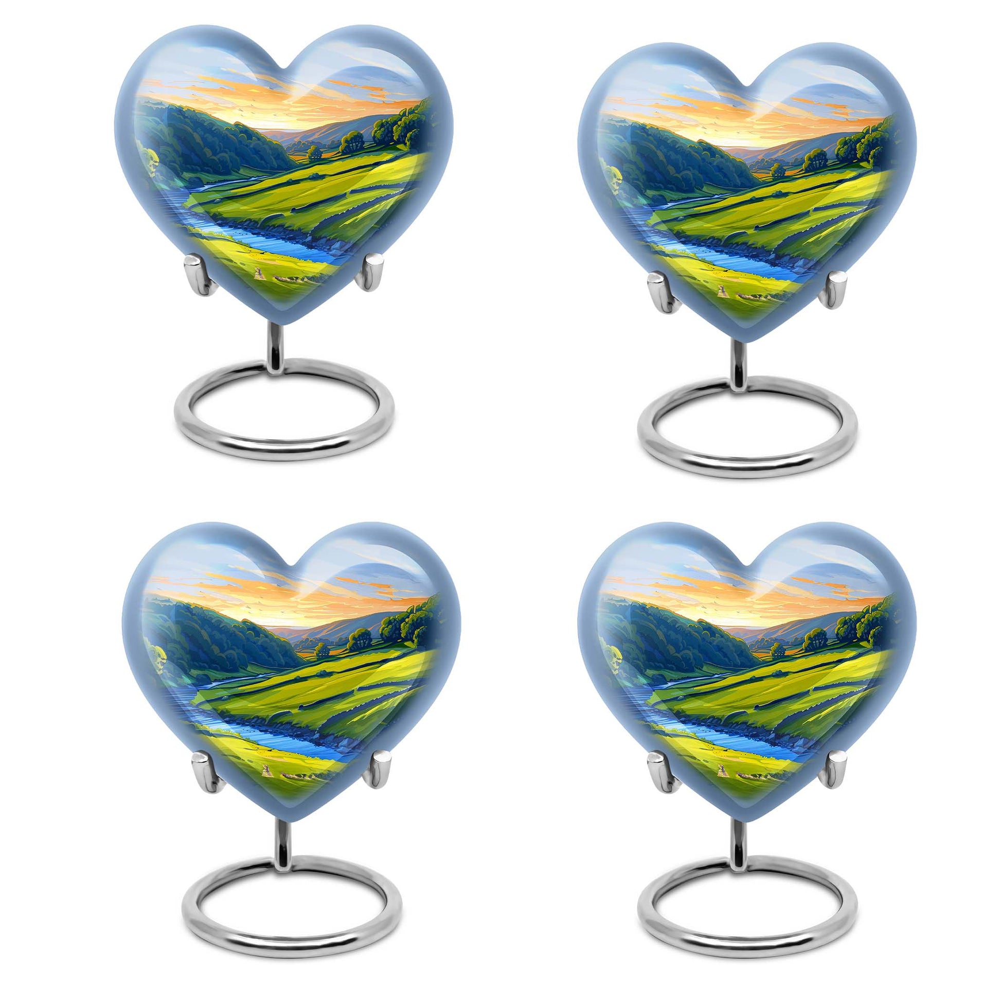 Sunrise Theme 3 Inch Keepsake Pack of 4