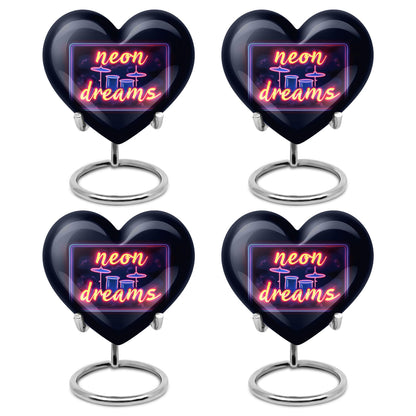 Drums And Music Theme 3 Inch Keepsake Pack of 4