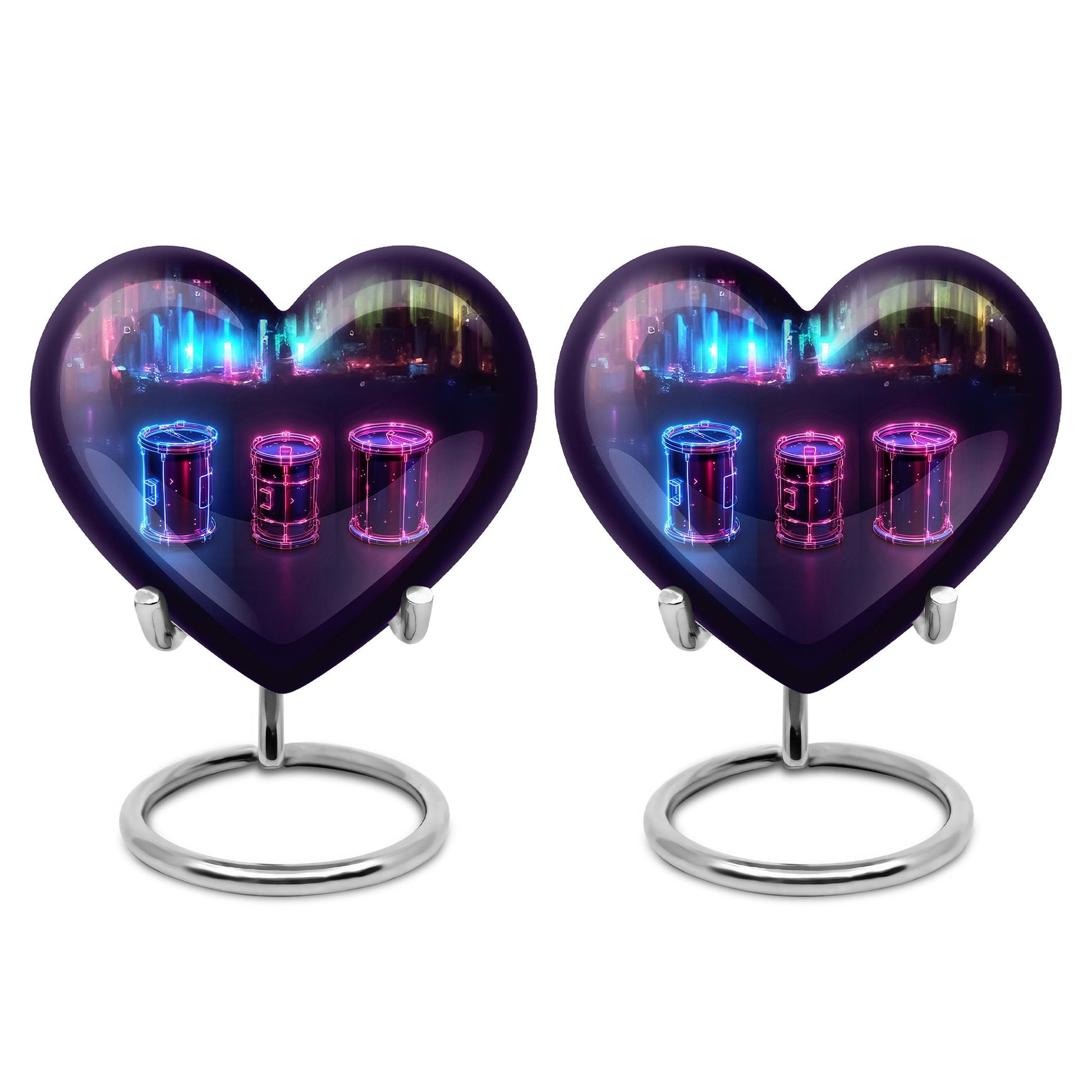 Drums And Music Theme 3 Inch Keepsake Pack of 2