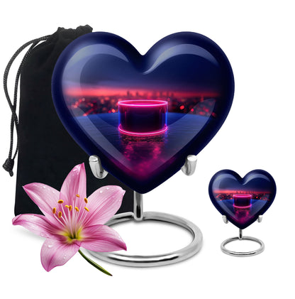 Drums And Music Theme Large Urn With 1 Keepsake Urn