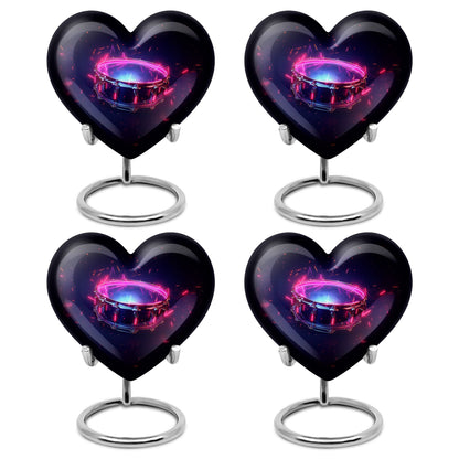 Drums And Music Theme 3 Inch Keepsake Pack of 4