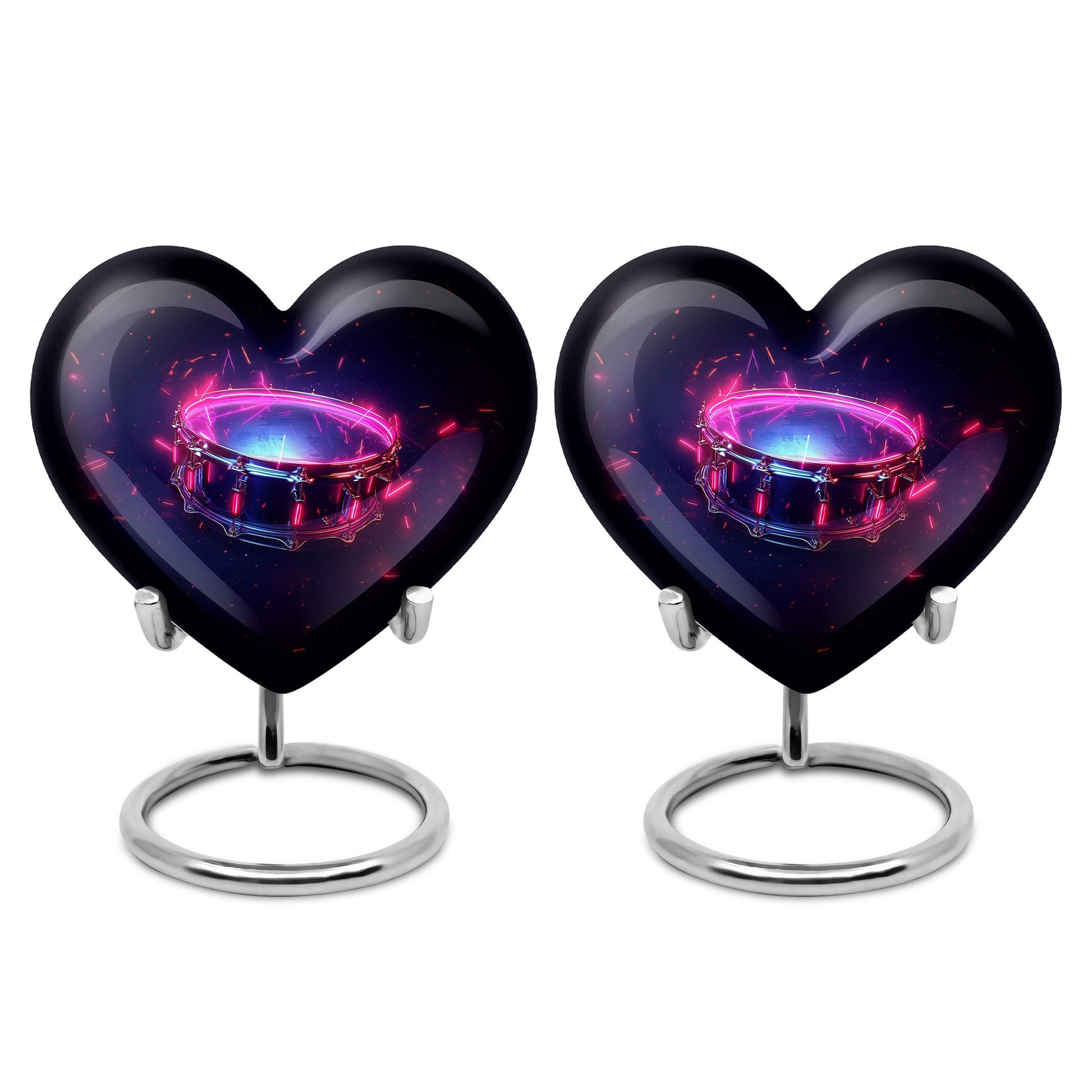 Drums And Music Theme 3 Inch Keepsake Pack of 2