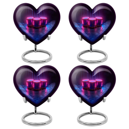 Drums And Music Theme 3 Inch Keepsake Pack of 4