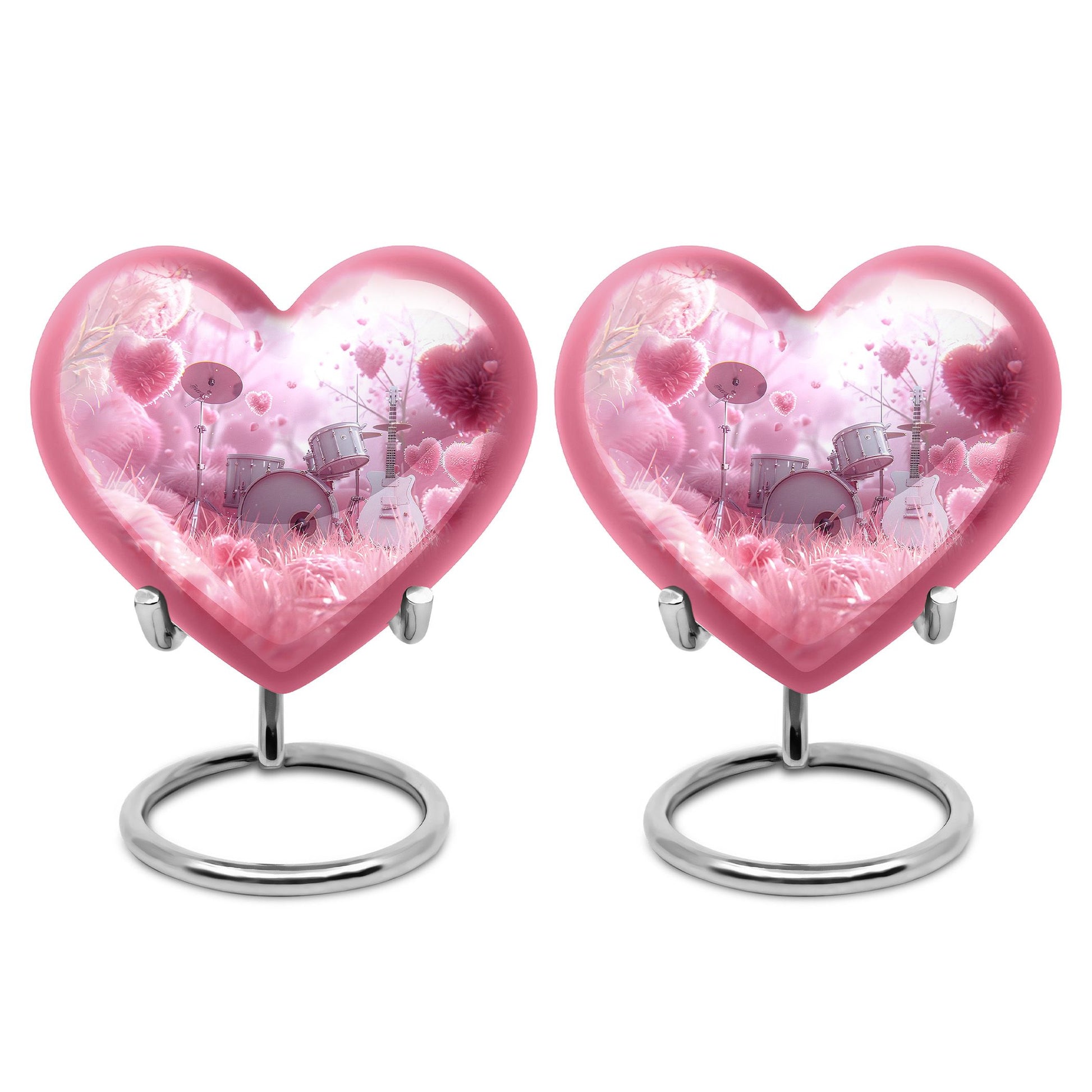 Drums And Music Theme 3 Inch Keepsake Pack of 2