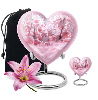 Drums And Music Theme Large Urn With 1 Keepsake Urn