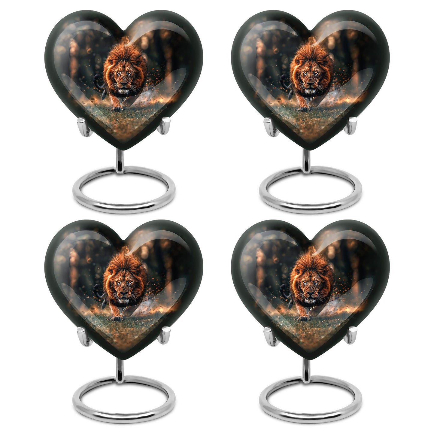 Lion Theme 3 Inch Keepsake Pack of 4