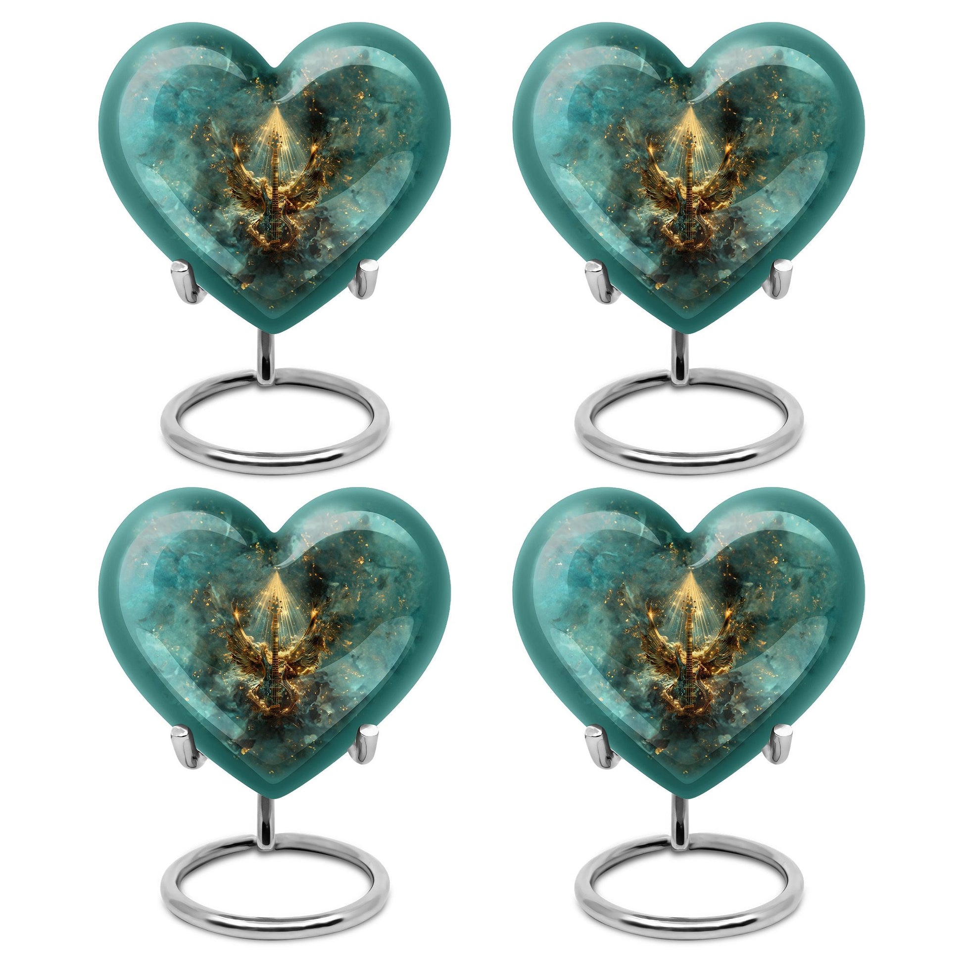 Guitar Theme 3 Inch Keepsake Pack of 4