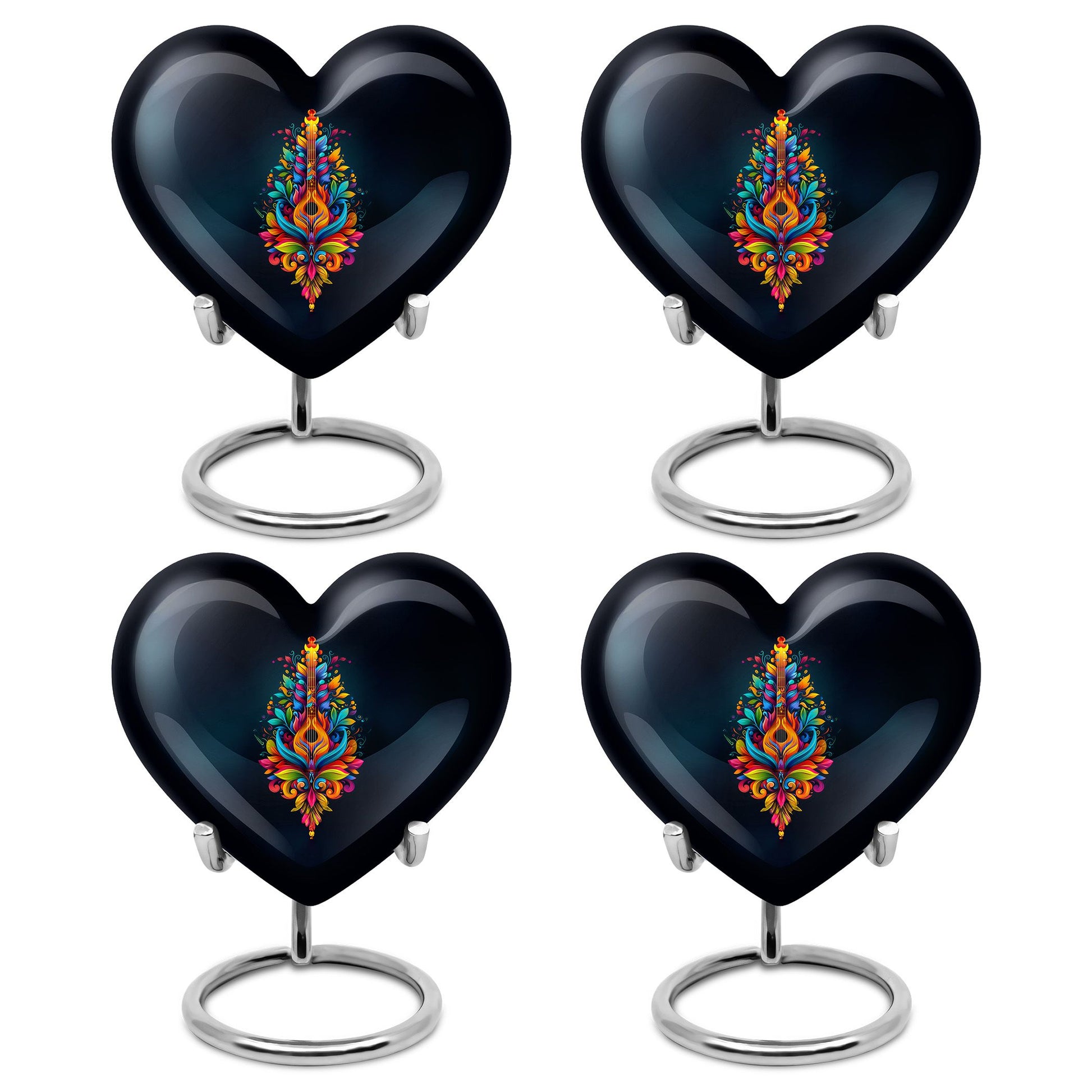 Guitar Theme 3 Inch Keepsake Pack of 4