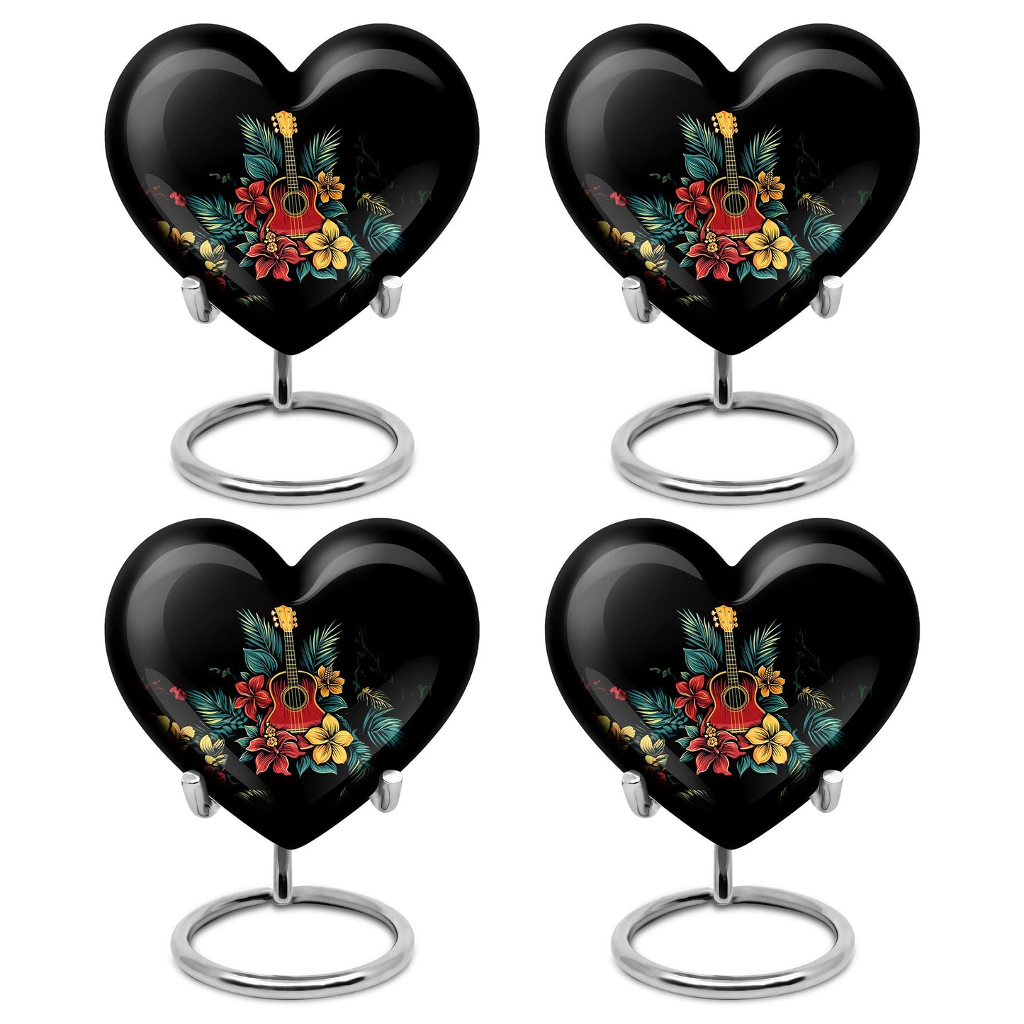 Guitar Theme 3 Inch Keepsake Pack of 4