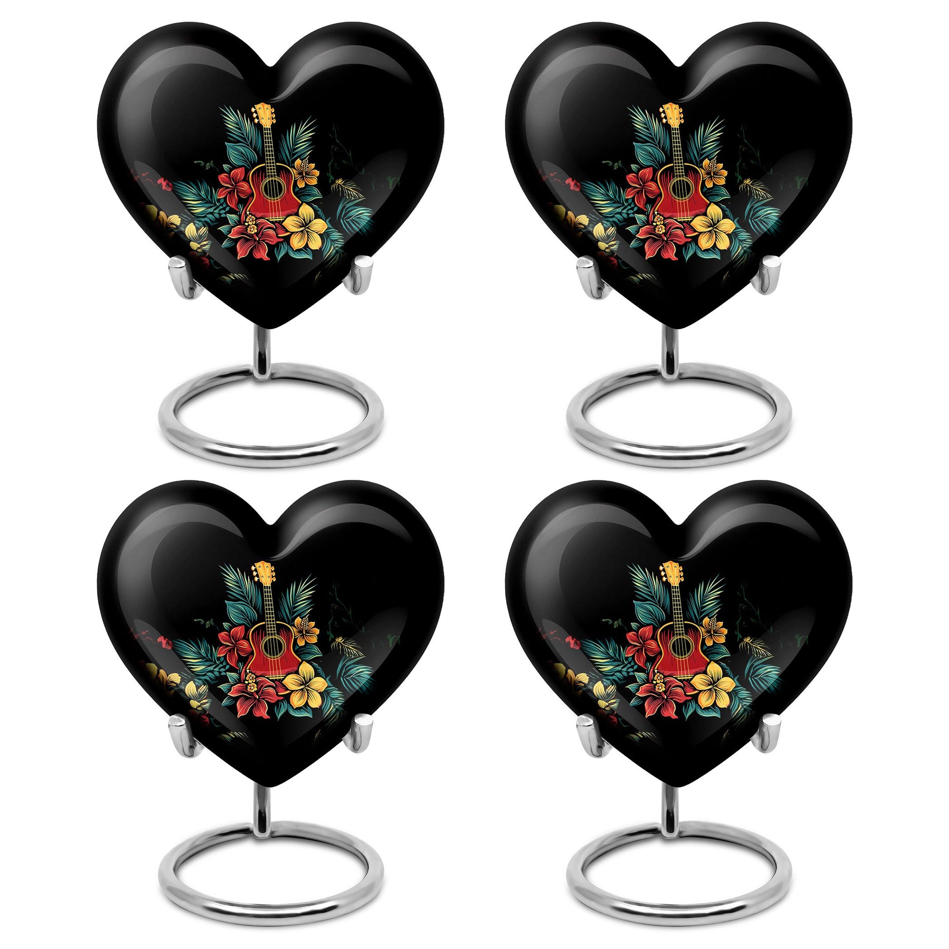 Guitar Theme 3 Inch Keepsake Pack of 4