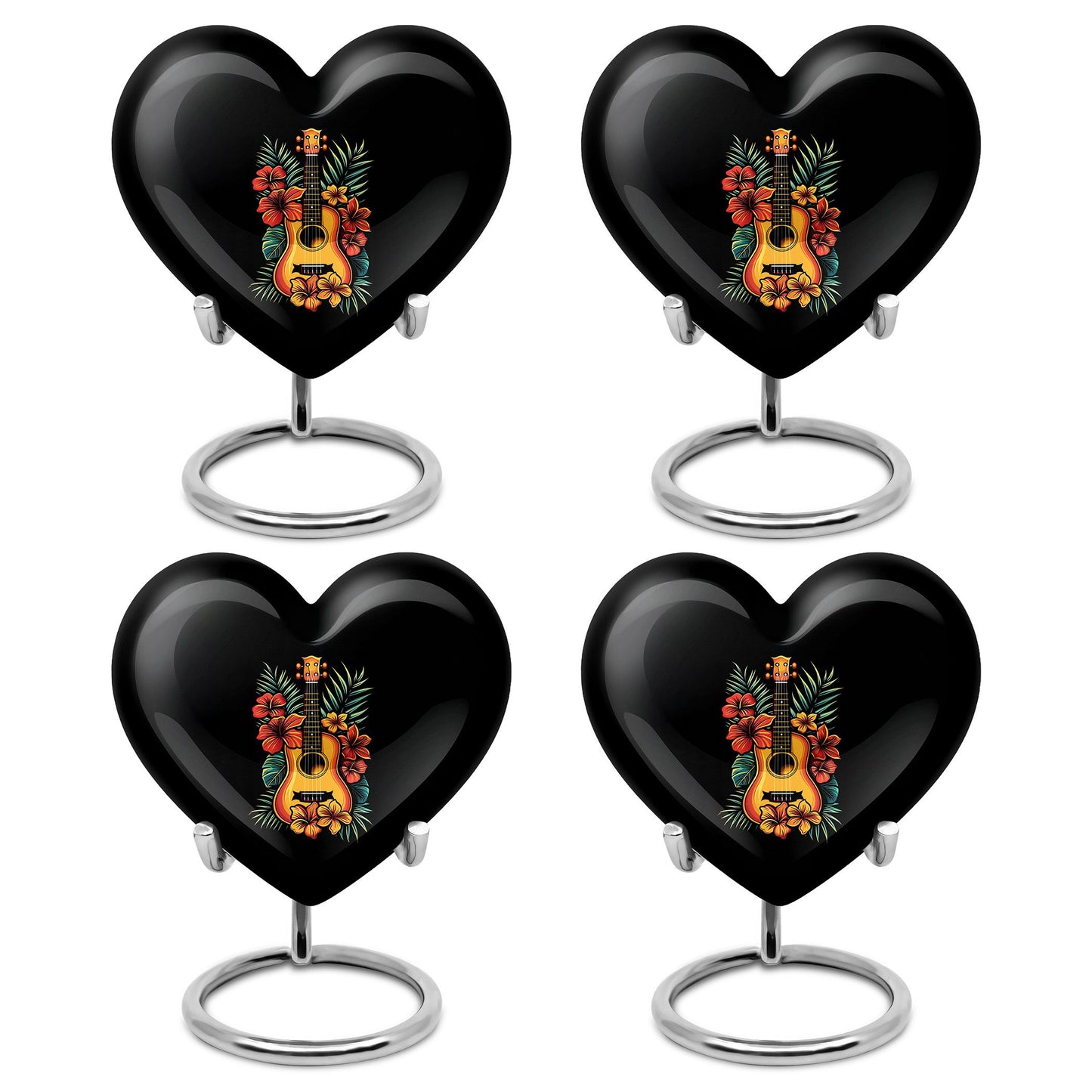 Guitar Theme 3 Inch Keepsake Pack of 4