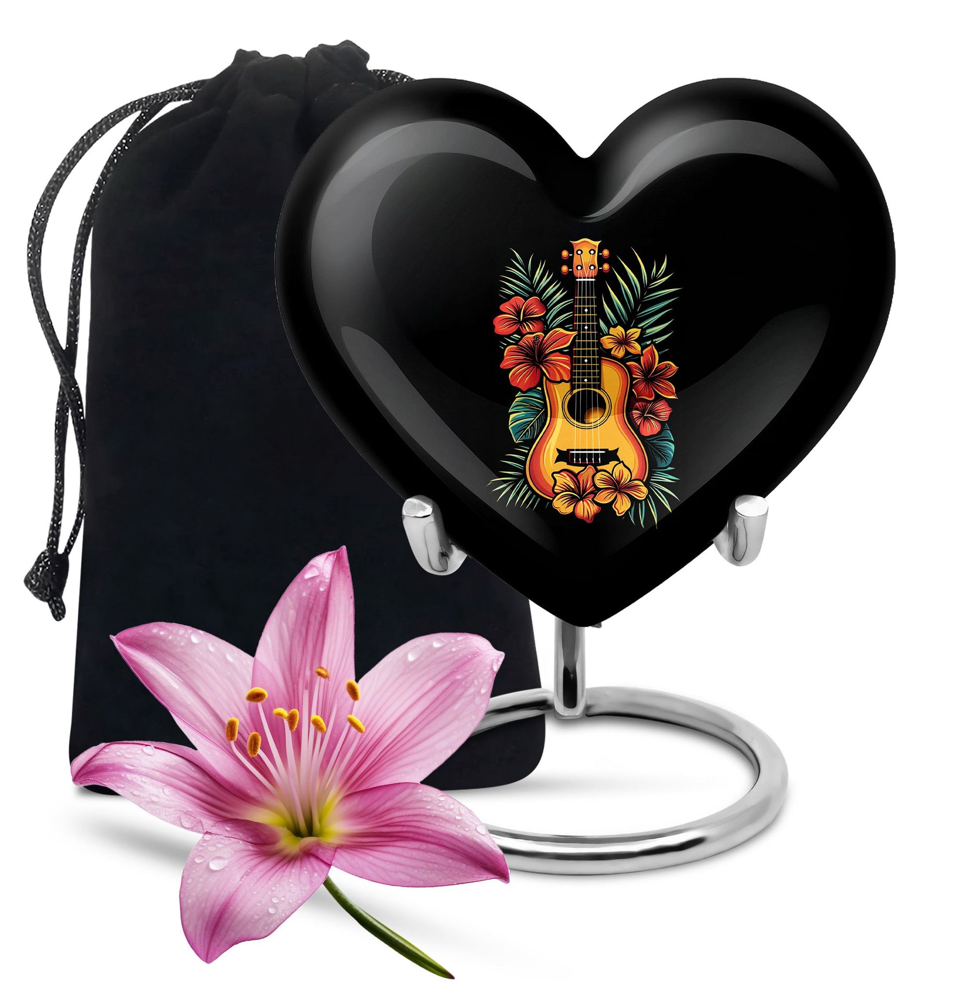 Guitar Theme Large Urn 10 Inch