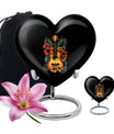 Guitar Theme Large Urn With 1 Keepsake Urn