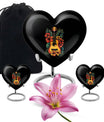 Guitar Theme Large Urn With 2 Keepsake Urn