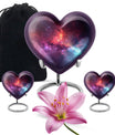Galaxy Theme Large Urn With 2 Keepsake Urn