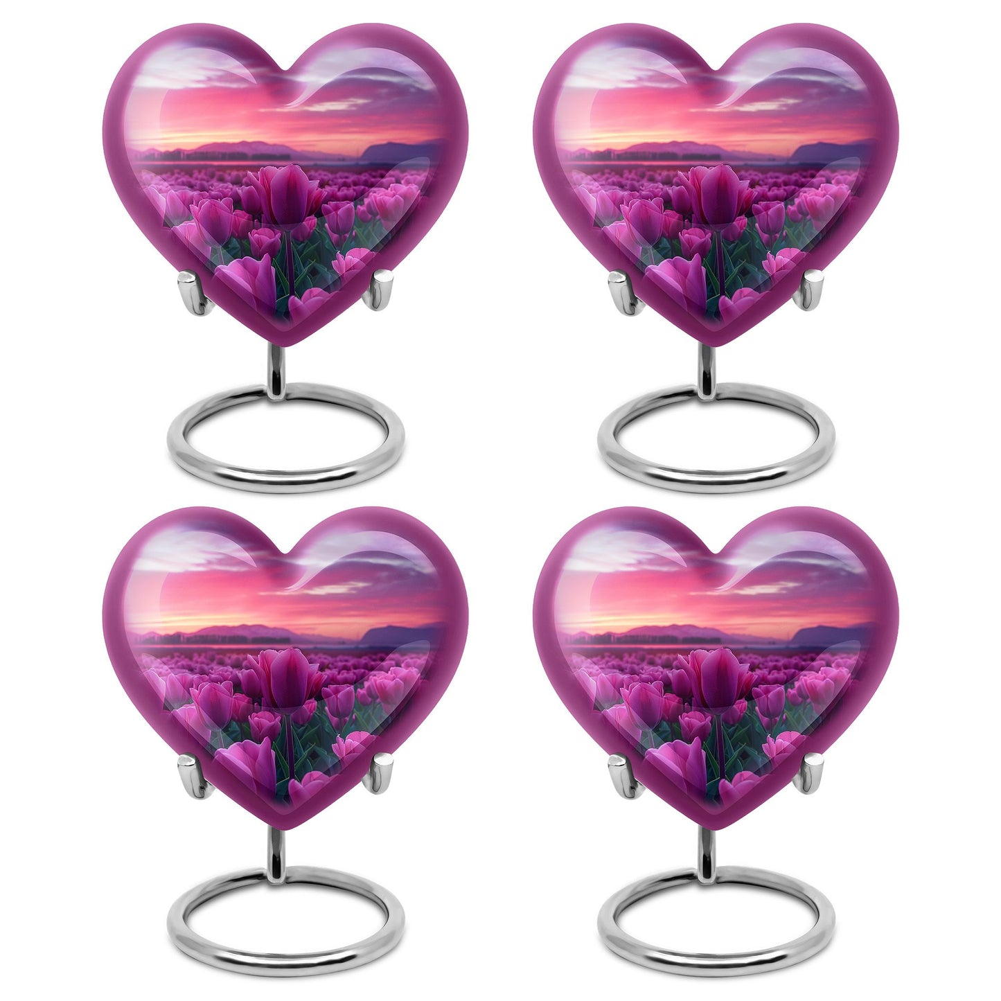 Tulips Theme 3 Inch Keepsake Pack of 4