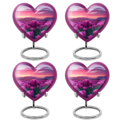 Tulips Theme 3 Inch Keepsake Pack of 4