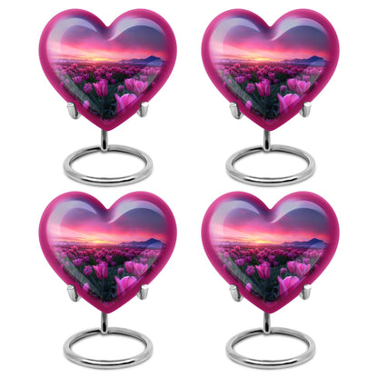 Tulips Theme 3 Inch Keepsake Pack of 4
