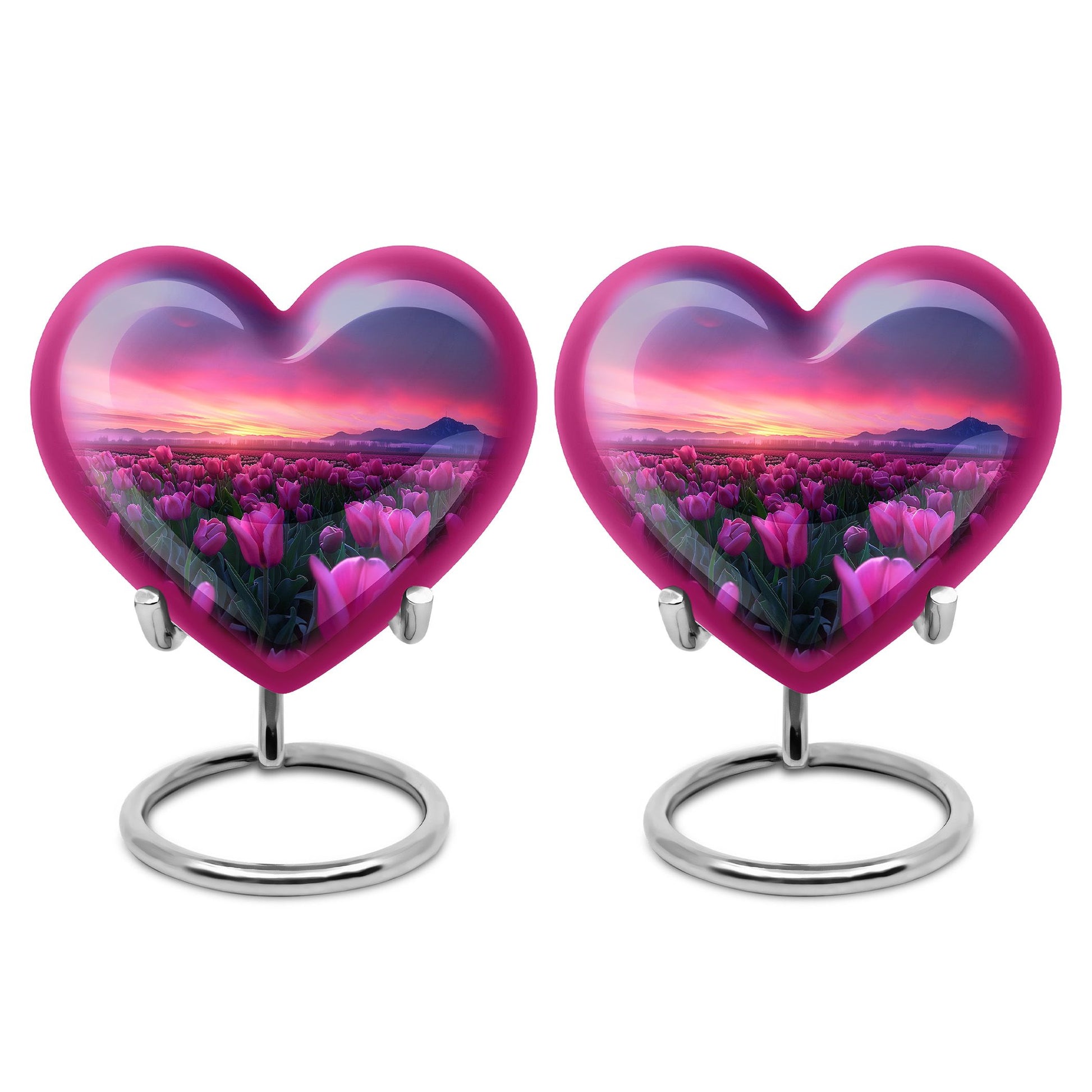 Tulips Theme 3 Inch Keepsake Pack of 2