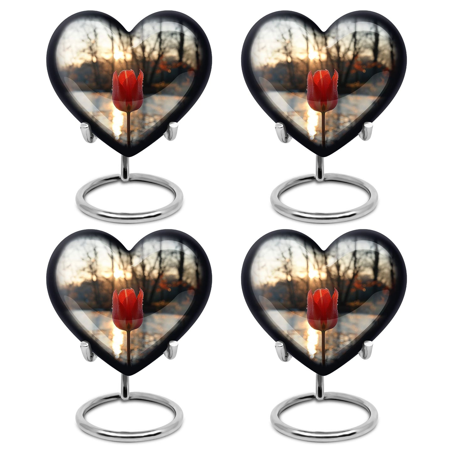 Tulips Theme 3 Inch Keepsake Pack of 4