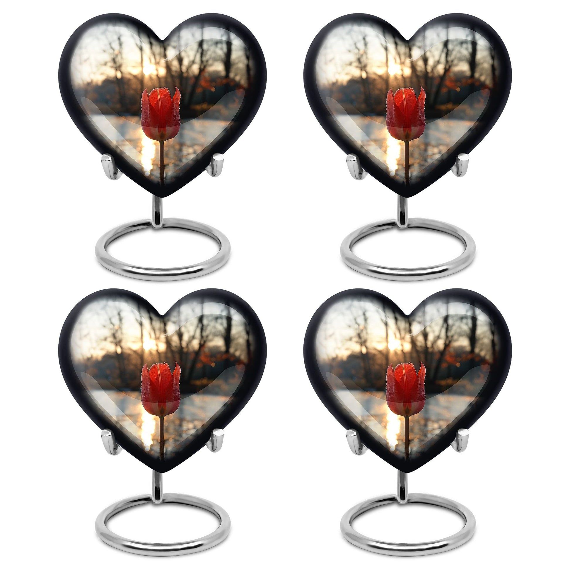 Tulips Theme 3 Inch Keepsake Pack of 4