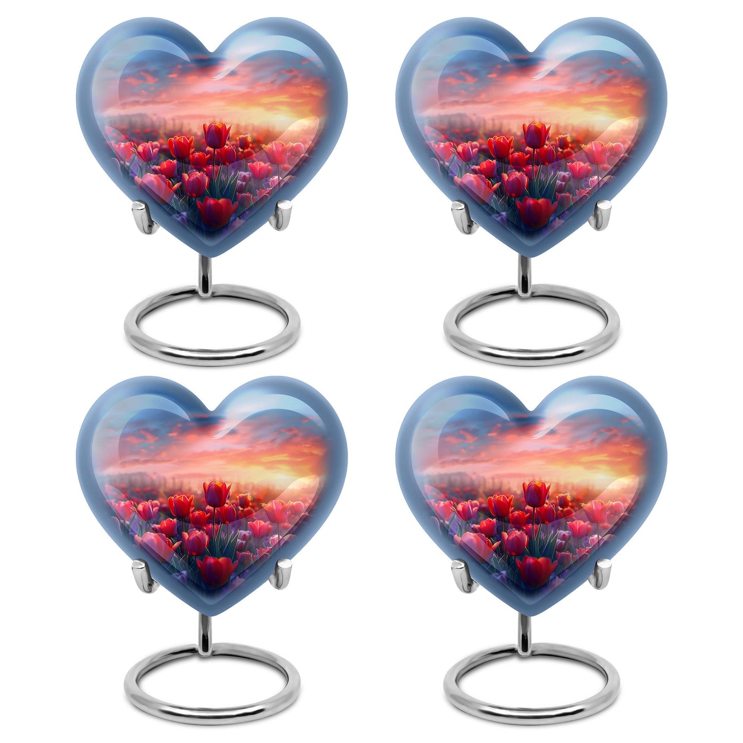 Tulips Theme 3 Inch Keepsake Pack of 4