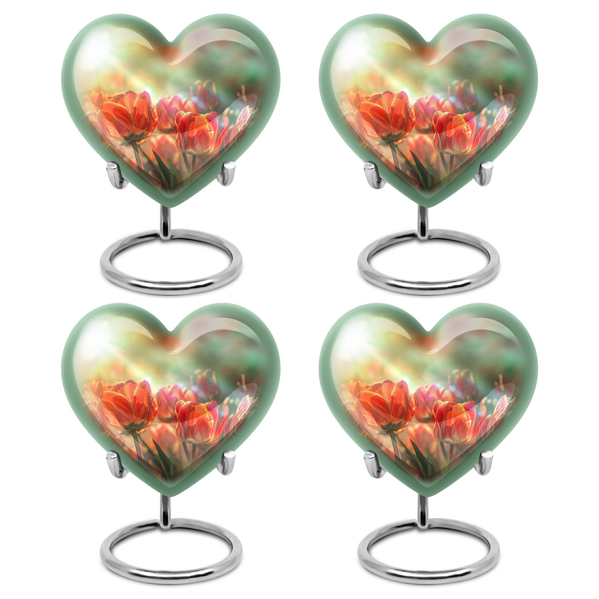 Tulips Theme 3 Inch Keepsake Pack of 4