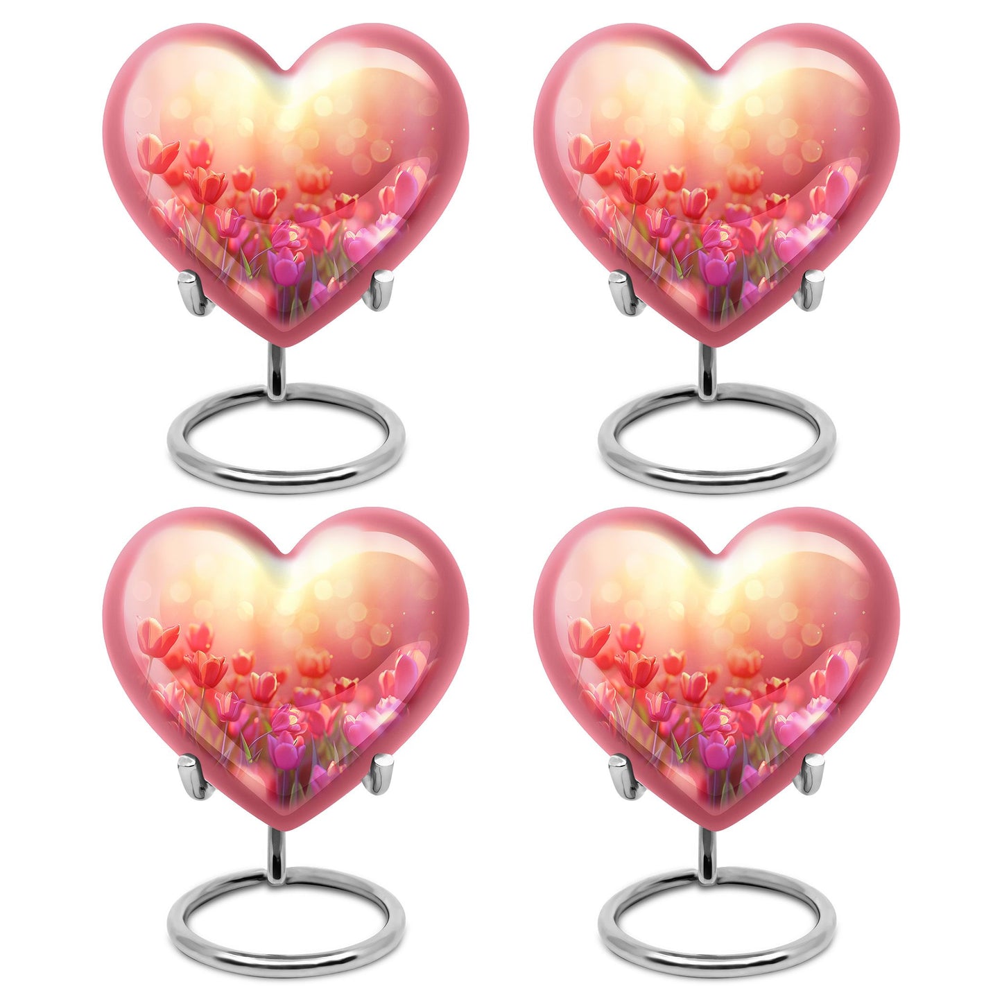 Tulips Theme 3 Inch Keepsake Pack of 4