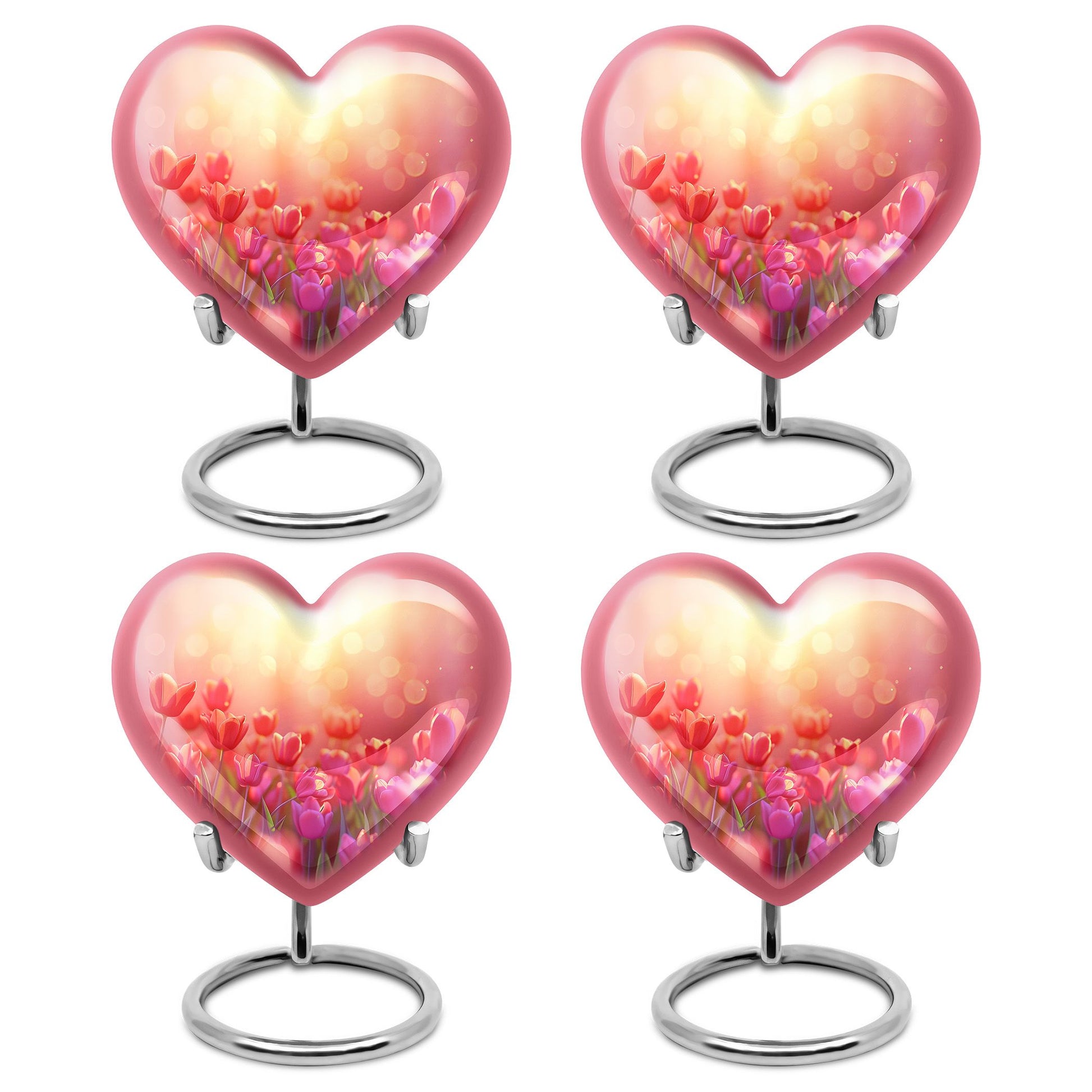 Tulips Theme 3 Inch Keepsake Pack of 4