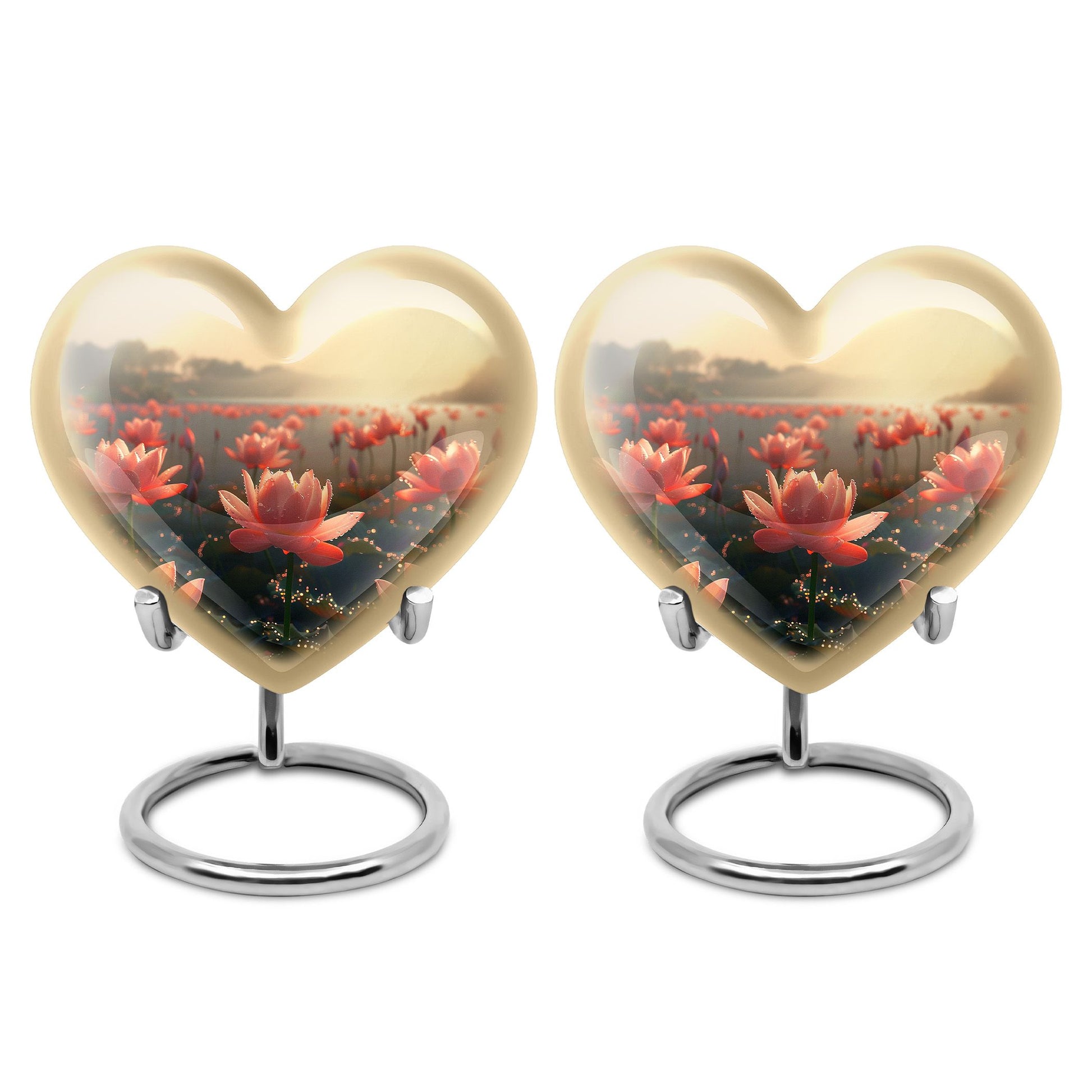 Lotus Theme 3 Inch Keepsake Pack of 2