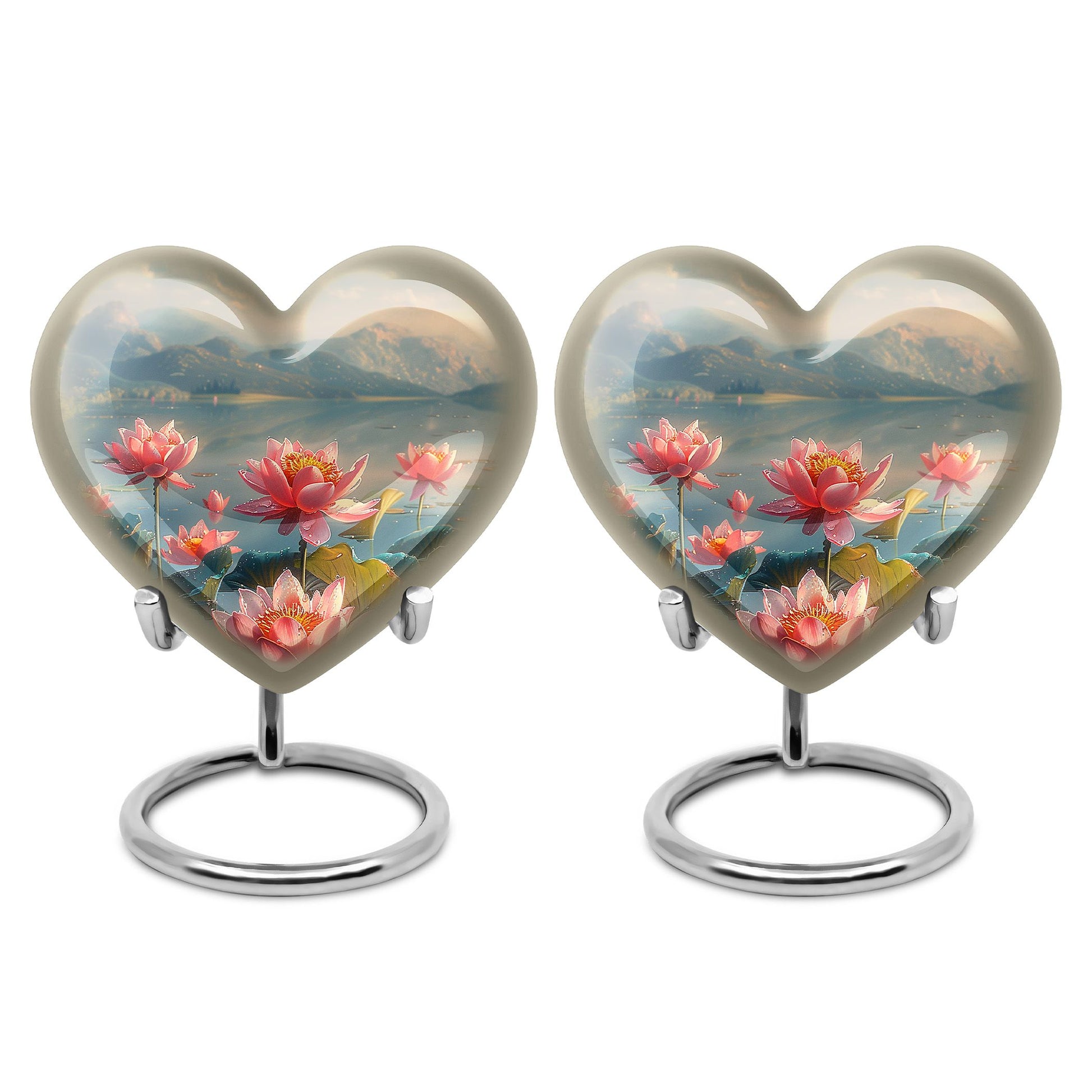 Lotus Theme 3 Inch Keepsake Pack of 2