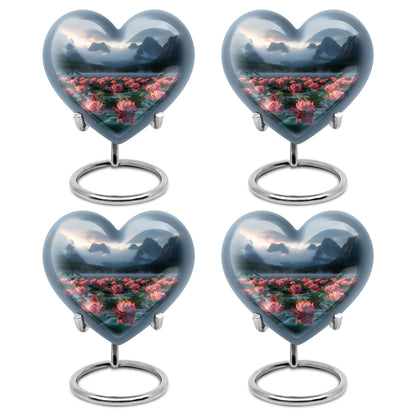 Lotus Theme 3 Inch Keepsake Pack of 4