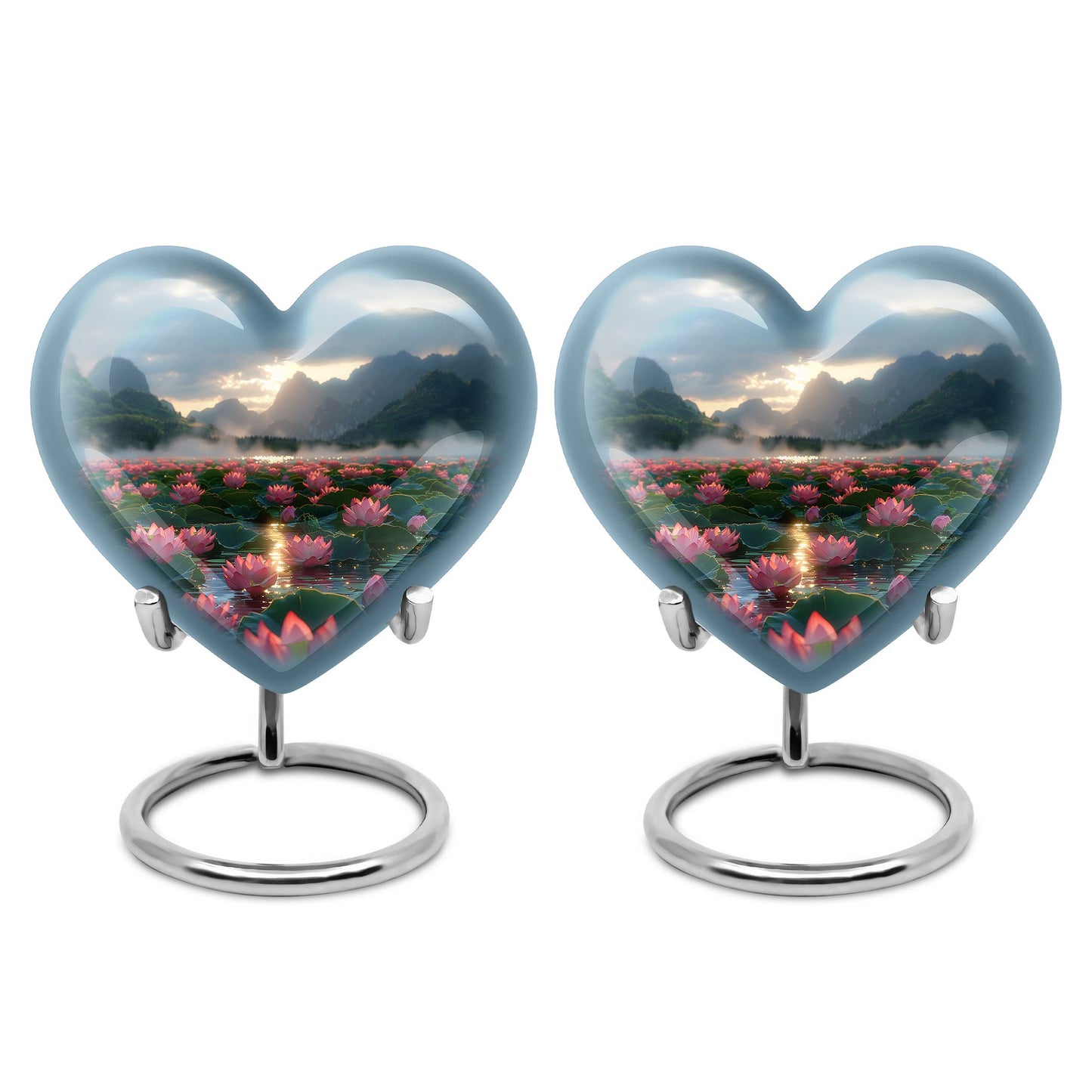 Lotus Theme 3 Inch Keepsake Pack of 2