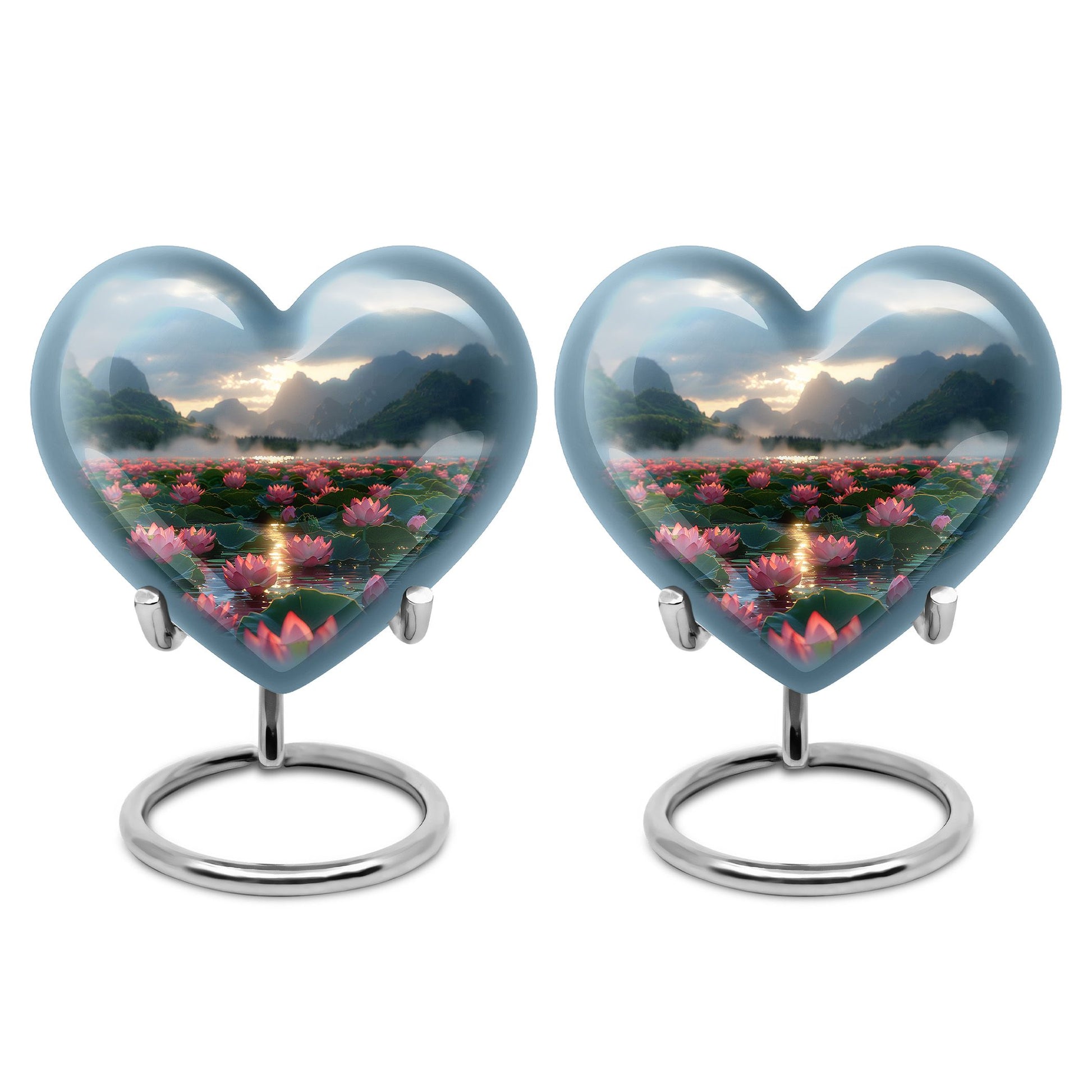 Lotus Theme 3 Inch Keepsake Pack of 2