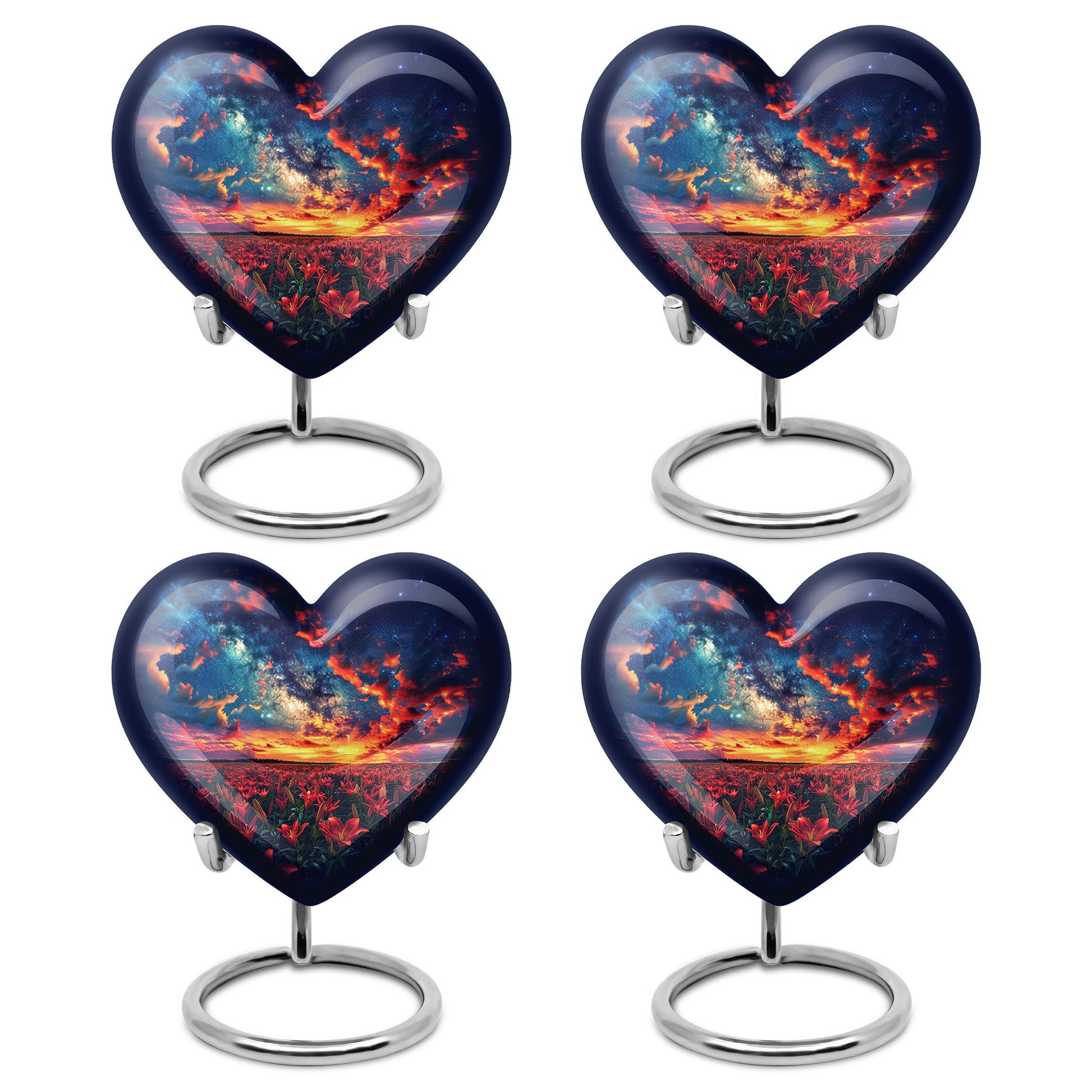 Lily Theme 3 Inch Keepsake Pack of 4