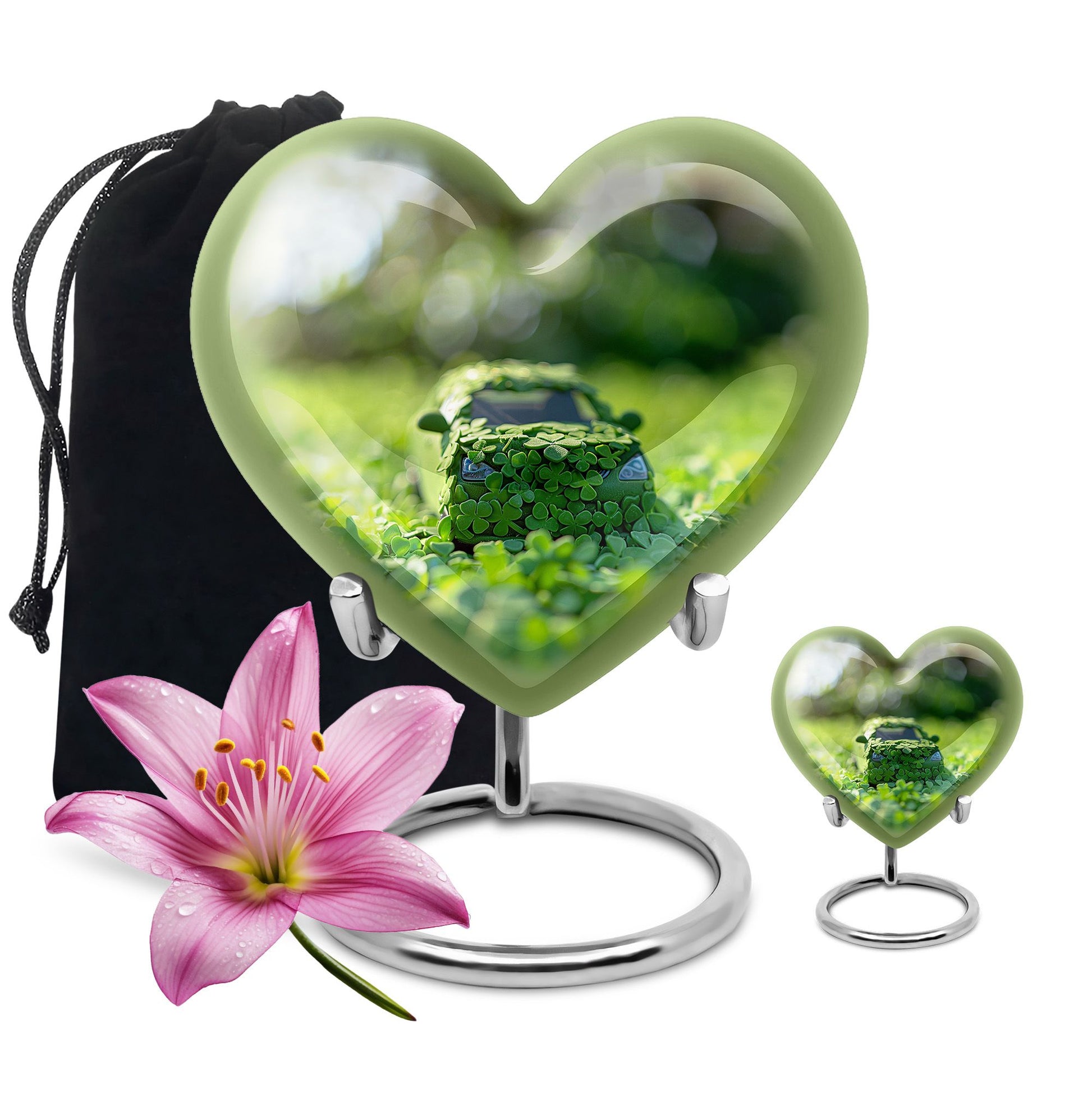 Car Theme Large Urn With 1 Keepsake Urn