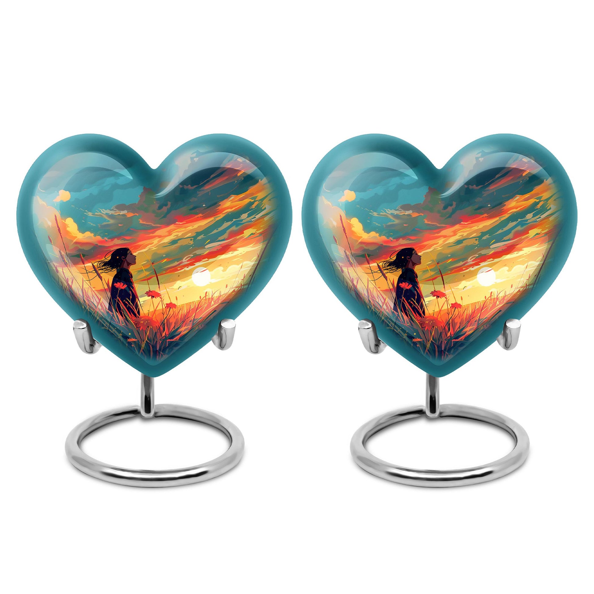 Flower Theme 3 Inch Keepsake Pack of 2