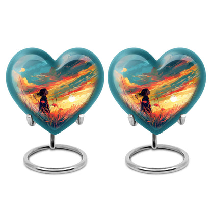 Flower Theme 3 Inch Keepsake Pack of 2