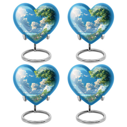 Flower Theme 3 Inch Keepsake Pack of 4