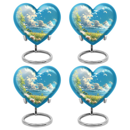 Flower Theme 3 Inch Keepsake Pack of 4