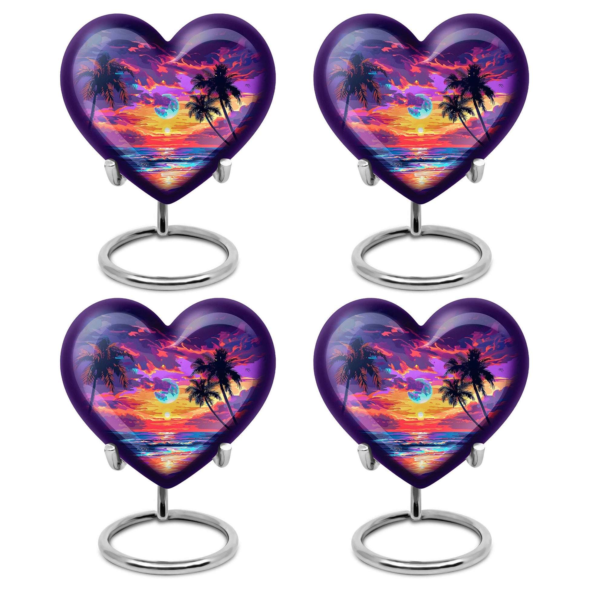 Sunset Theme 3 Inch Keepsake Pack of 4