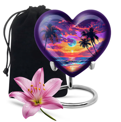 Sunset Theme Large Urn 10 Inch