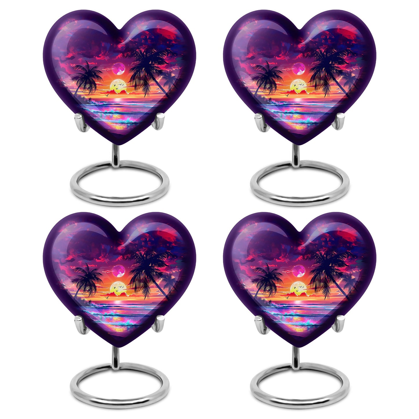 Sunset Theme 3 Inch Keepsake Pack of 4