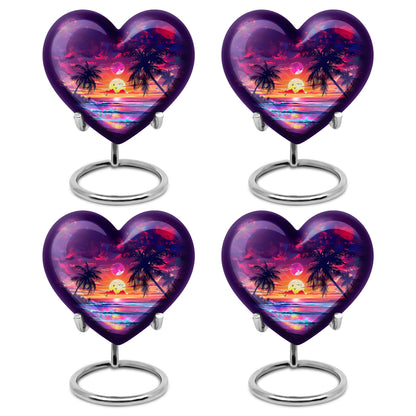 Sunset Theme 3 Inch Keepsake Pack of 4