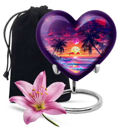 Sunset Theme Large Urn 10 Inch