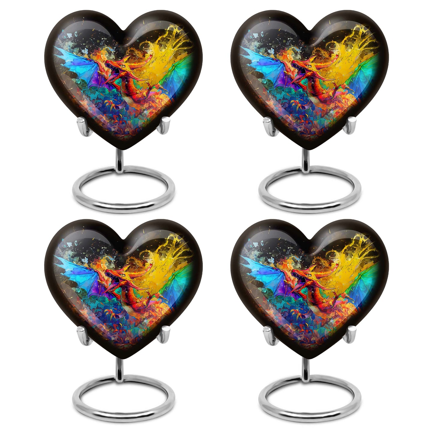 Dragon Theme 3 Inch Keepsake Pack of 4