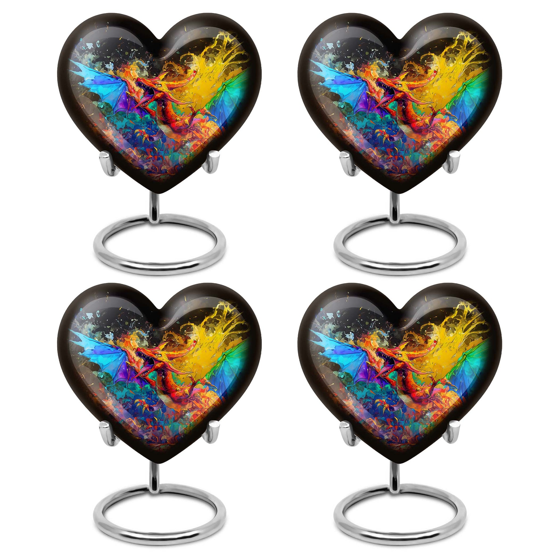 Dragon Theme 3 Inch Keepsake Pack of 4